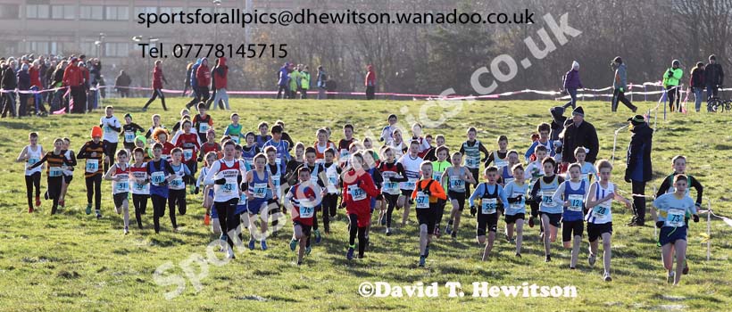 Boys under-13s North Eastern Cross Country Chanpionships. Photo: David T. Hewitson/Sports for All Pics